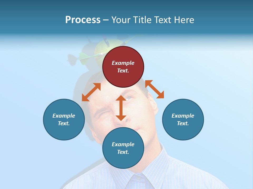 Target Businessman Ideas PowerPoint Template