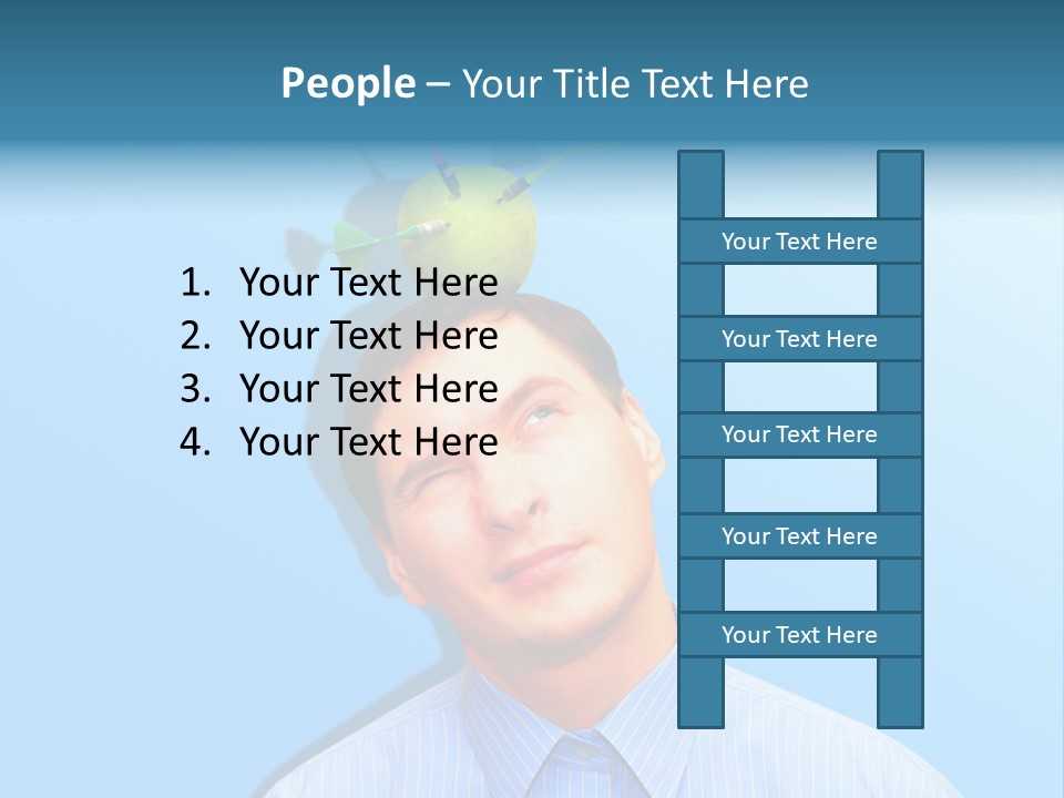 Target Businessman Ideas PowerPoint Template