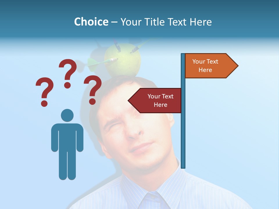 Target Businessman Ideas PowerPoint Template