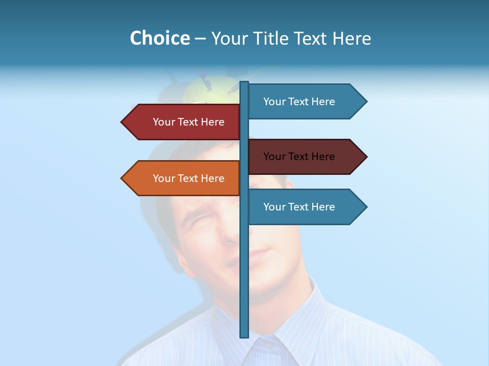 Target Businessman Ideas PowerPoint Template