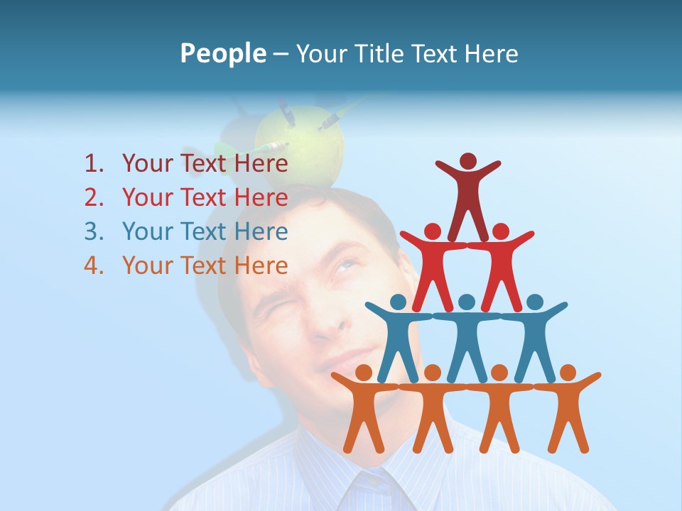 Target Businessman Ideas PowerPoint Template