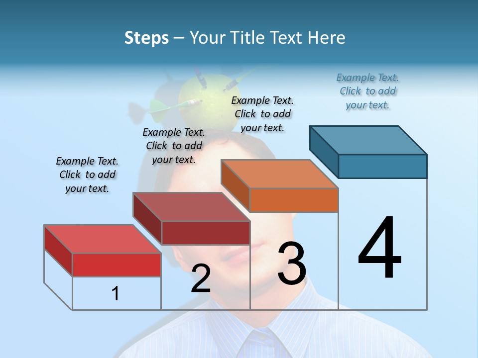 Target Businessman Ideas PowerPoint Template