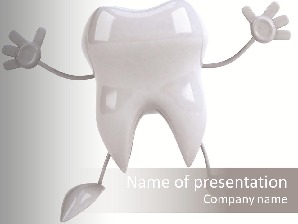 Render Molar White PowerPoint Template