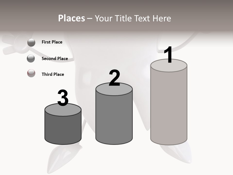 Render Molar White PowerPoint Template