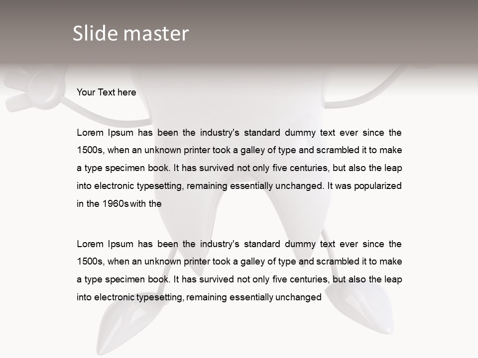 Render Molar White PowerPoint Template