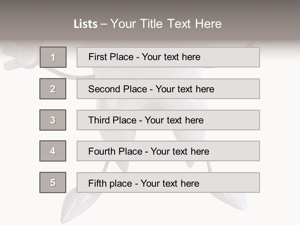 Render Molar White PowerPoint Template