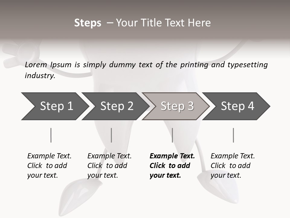 Render Molar White PowerPoint Template