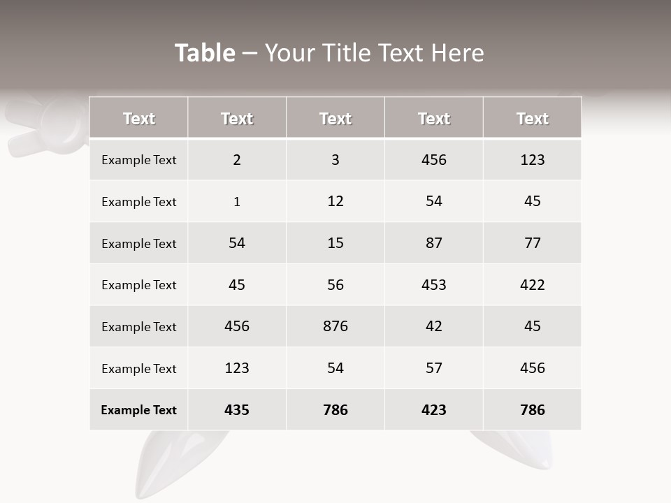 Render Molar White PowerPoint Template