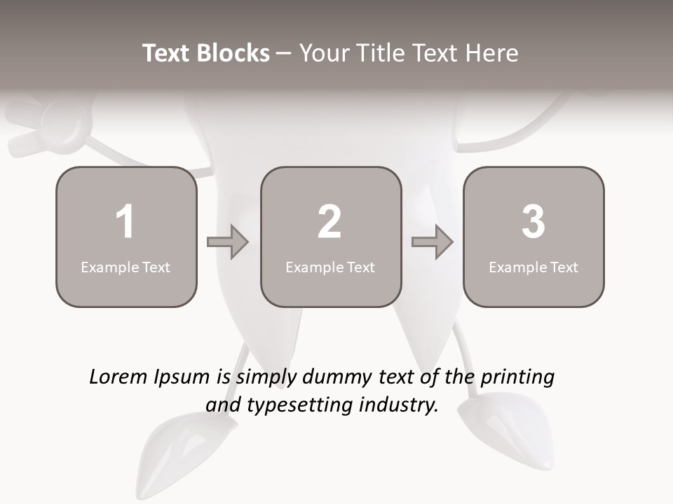 Render Molar White PowerPoint Template