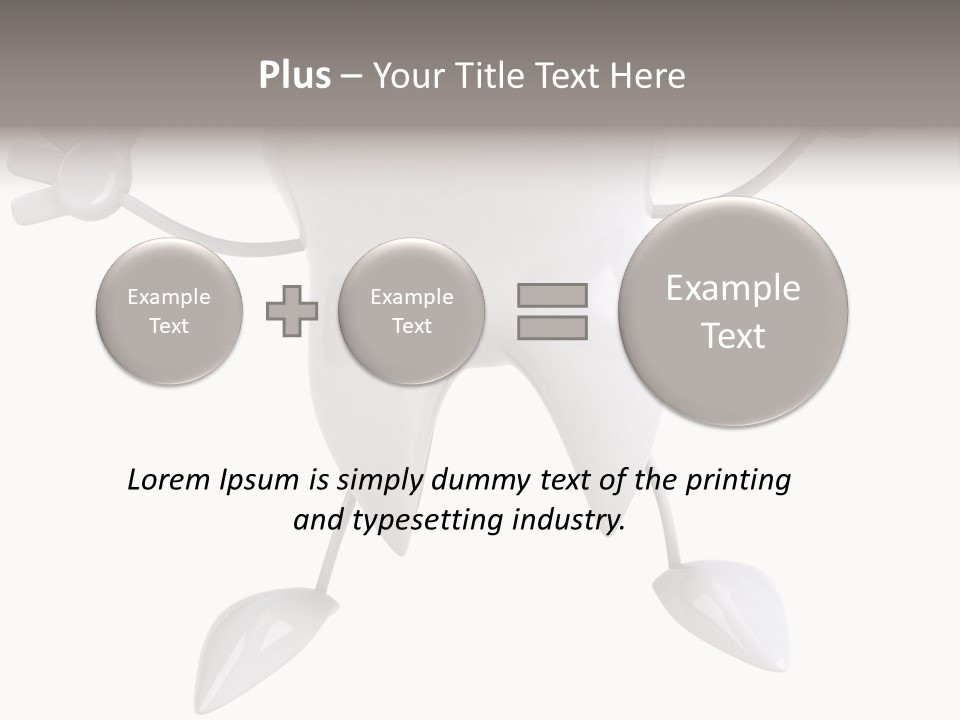 Render Molar White PowerPoint Template