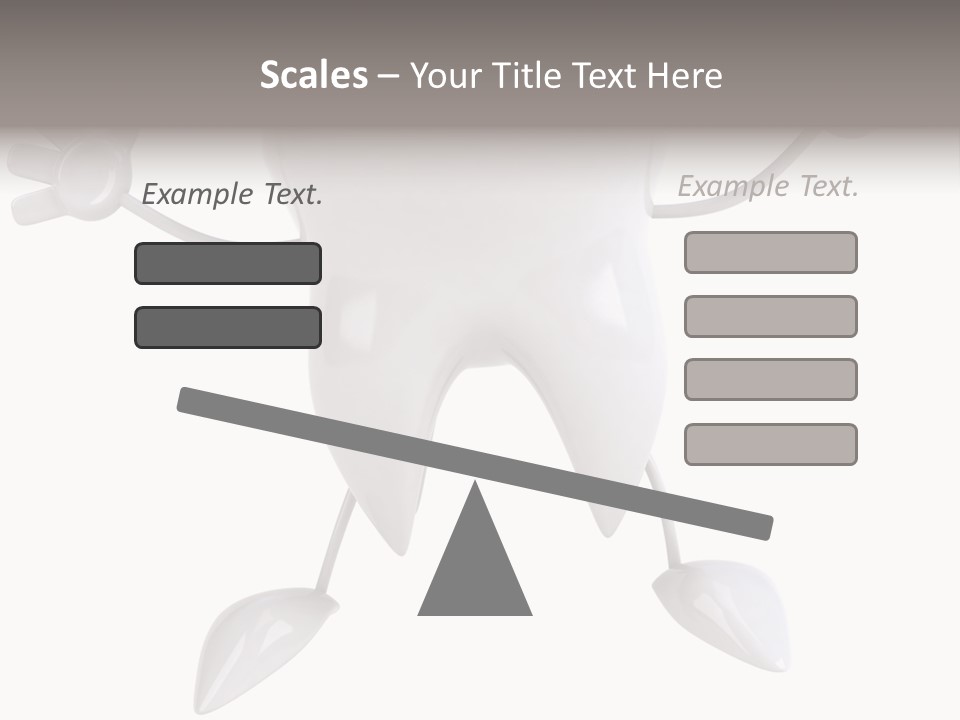 Render Molar White PowerPoint Template