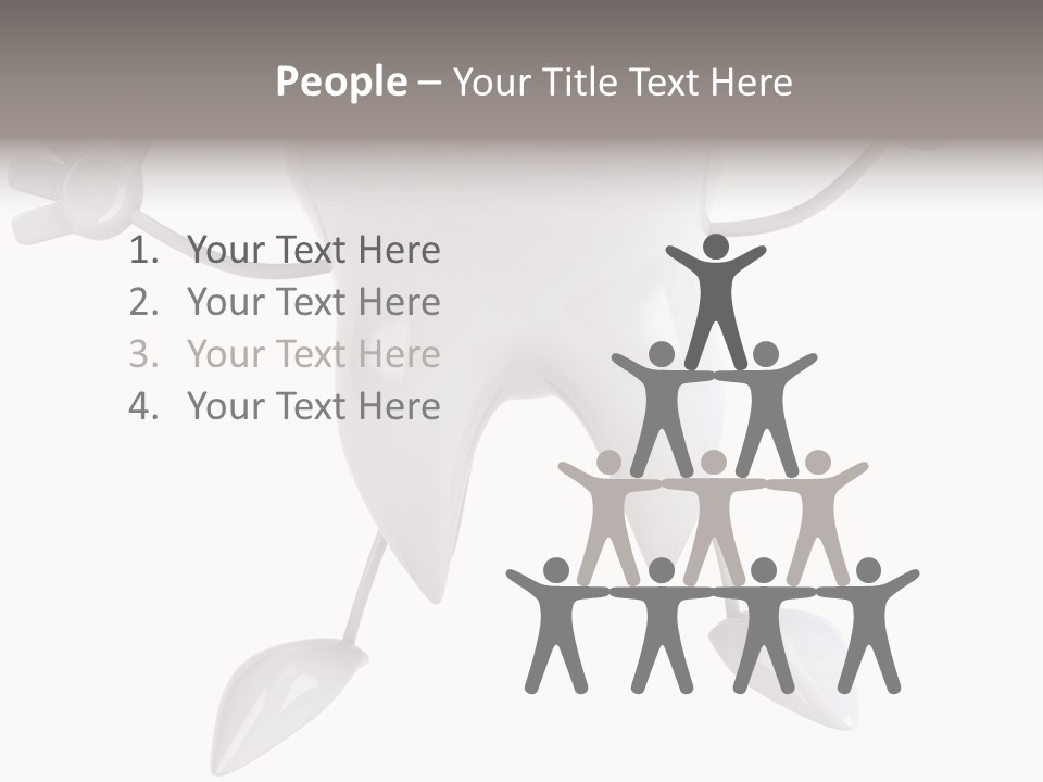 Render Molar White PowerPoint Template