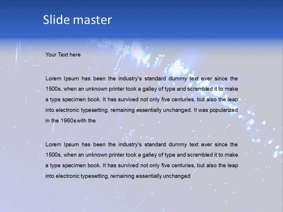 Communications Optic Abstract PowerPoint Template