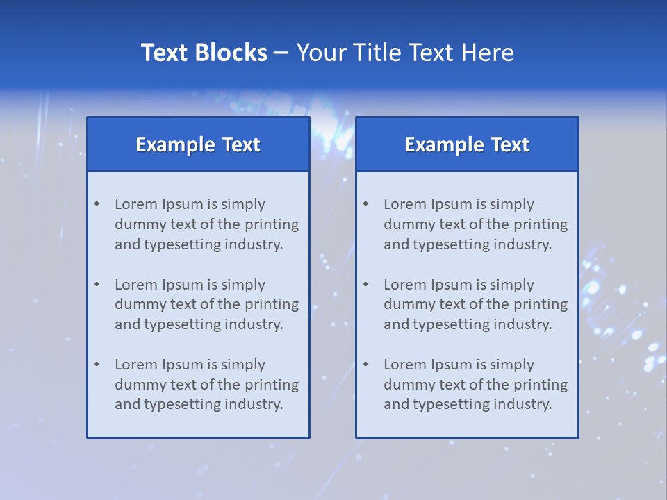 Communications Optic Abstract PowerPoint Template
