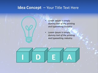 Communications Optic Abstract PowerPoint Template