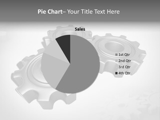 White Wheels Connect PowerPoint Template