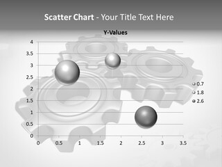 White Wheels Connect PowerPoint Template