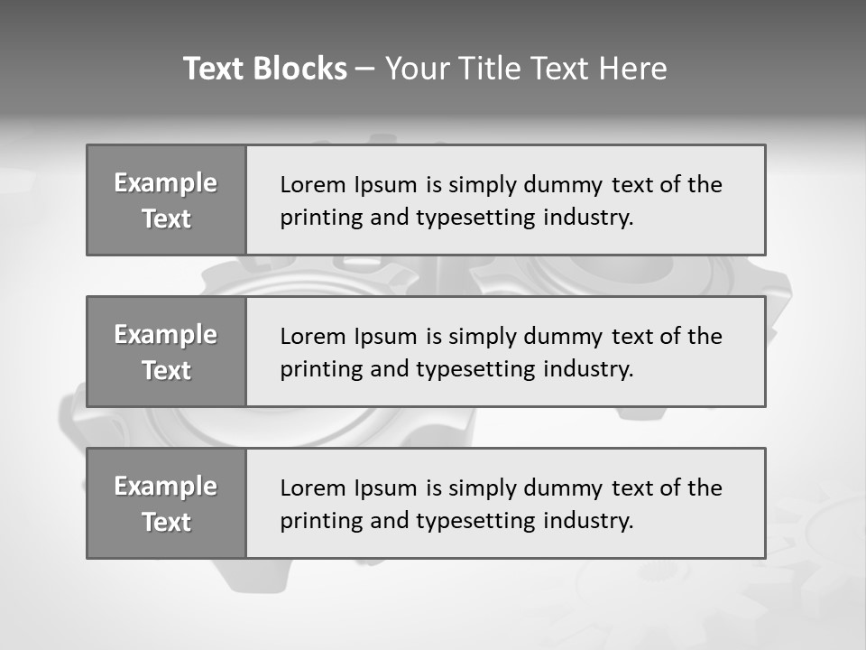 White Wheels Connect PowerPoint Template