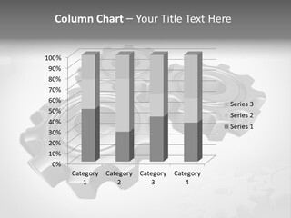 White Wheels Connect PowerPoint Template