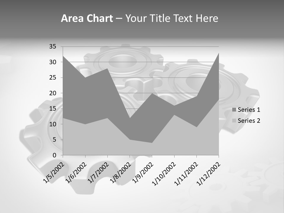 White Wheels Connect PowerPoint Template