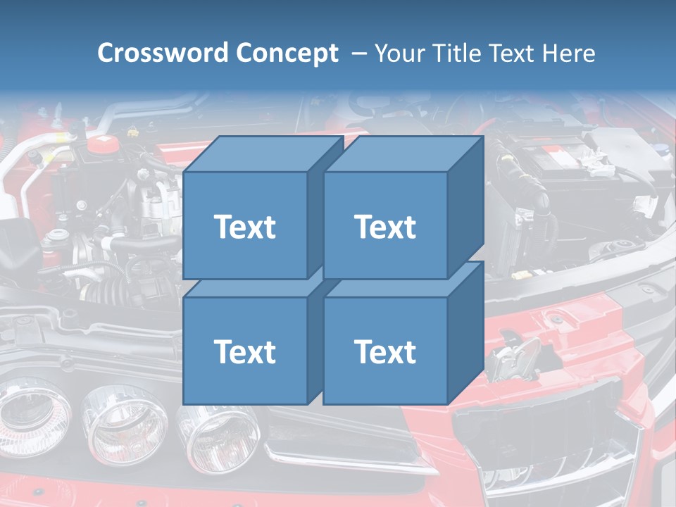 Power Iron Automobile PowerPoint Template