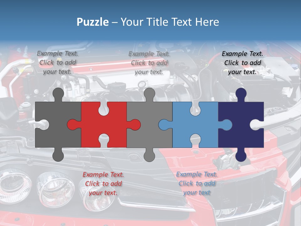 Power Iron Automobile PowerPoint Template