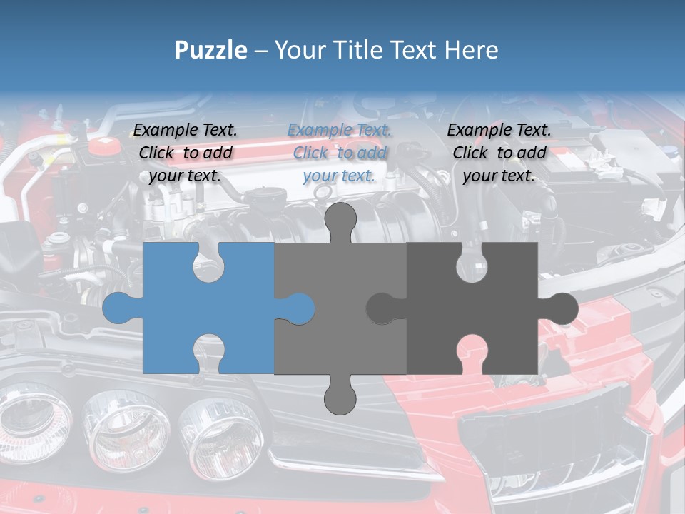 Power Iron Automobile PowerPoint Template