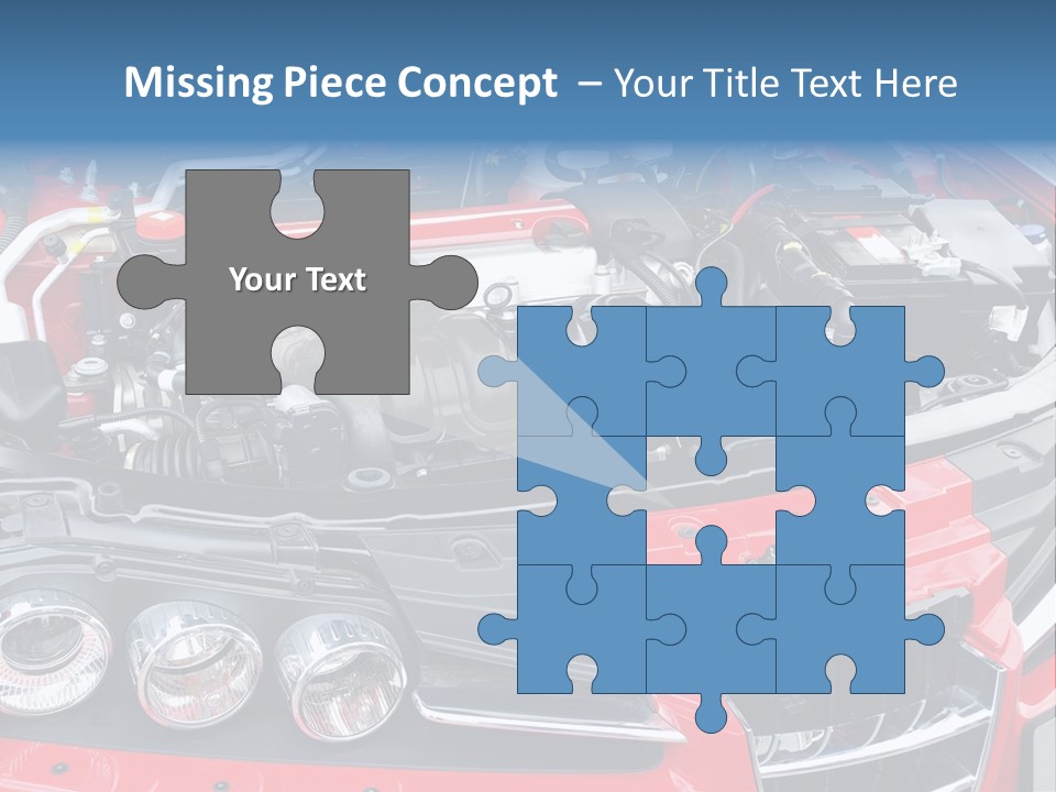 Power Iron Automobile PowerPoint Template