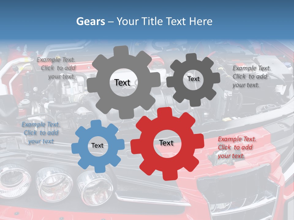 Power Iron Automobile PowerPoint Template