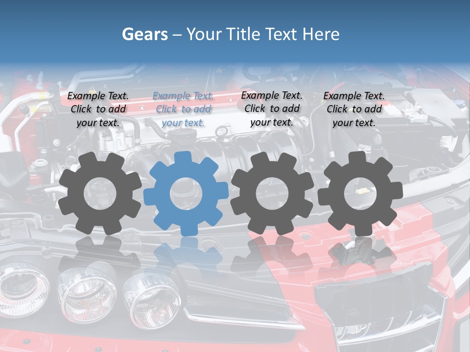 Power Iron Automobile PowerPoint Template