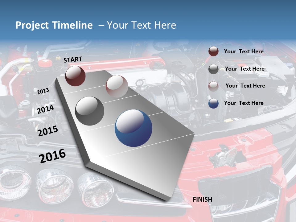 Power Iron Automobile PowerPoint Template