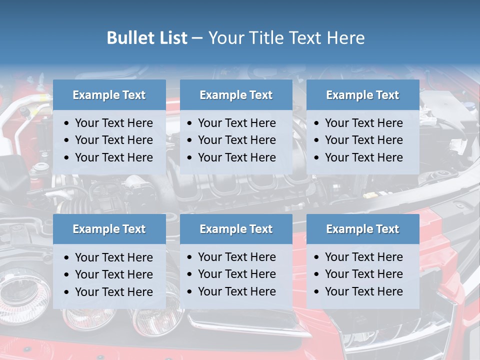 Power Iron Automobile PowerPoint Template
