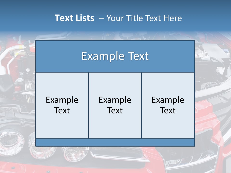Power Iron Automobile PowerPoint Template