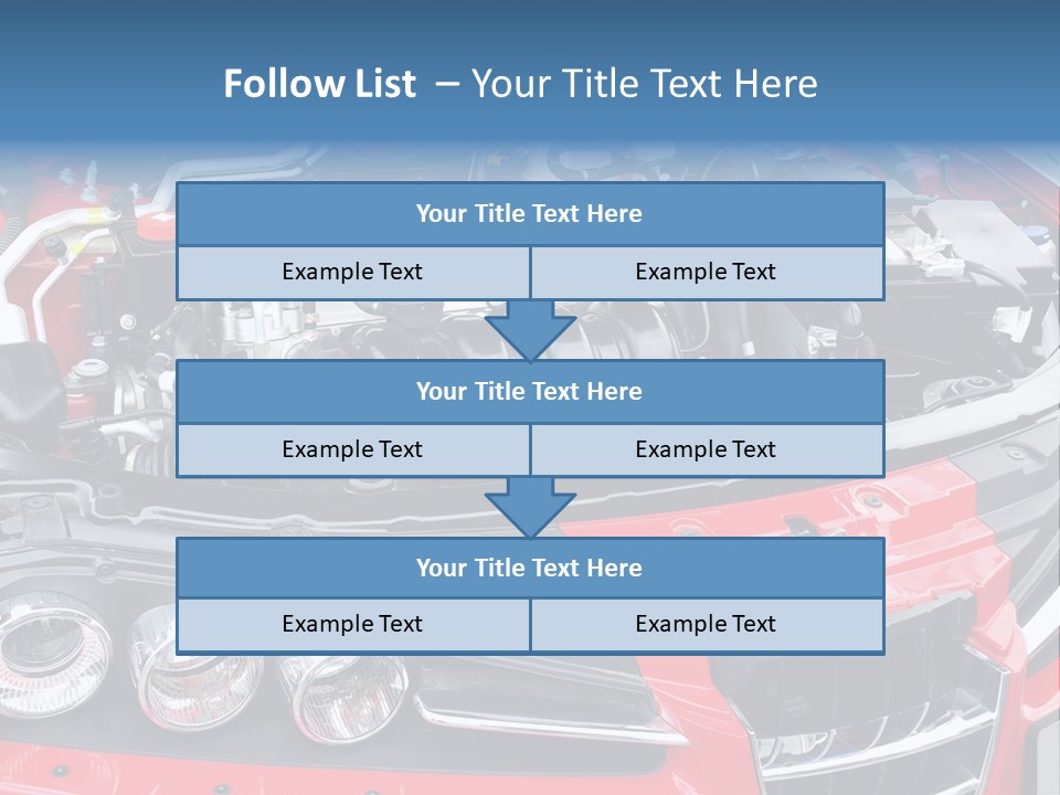 Power Iron Automobile PowerPoint Template