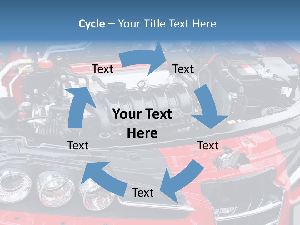 Power Iron Automobile PowerPoint Template