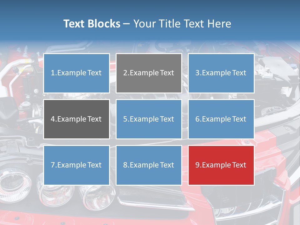 Power Iron Automobile PowerPoint Template