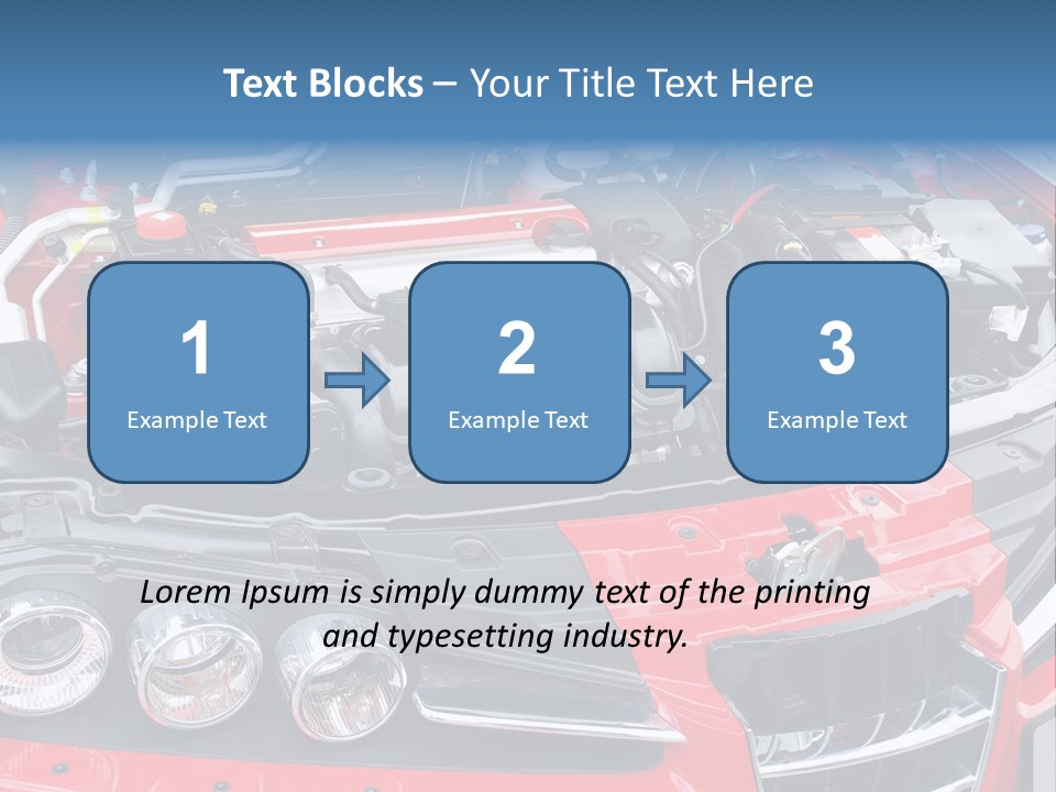 Power Iron Automobile PowerPoint Template