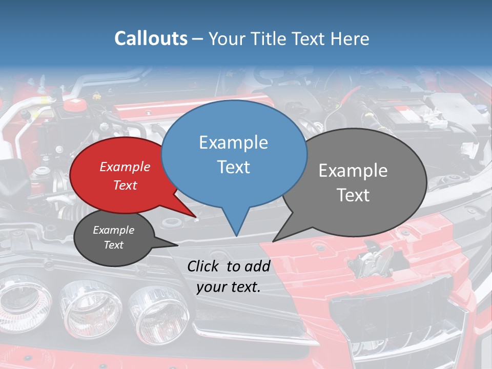 Power Iron Automobile PowerPoint Template