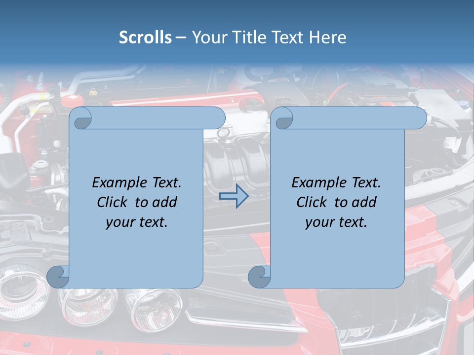 Power Iron Automobile PowerPoint Template