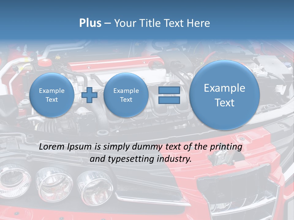 Power Iron Automobile PowerPoint Template
