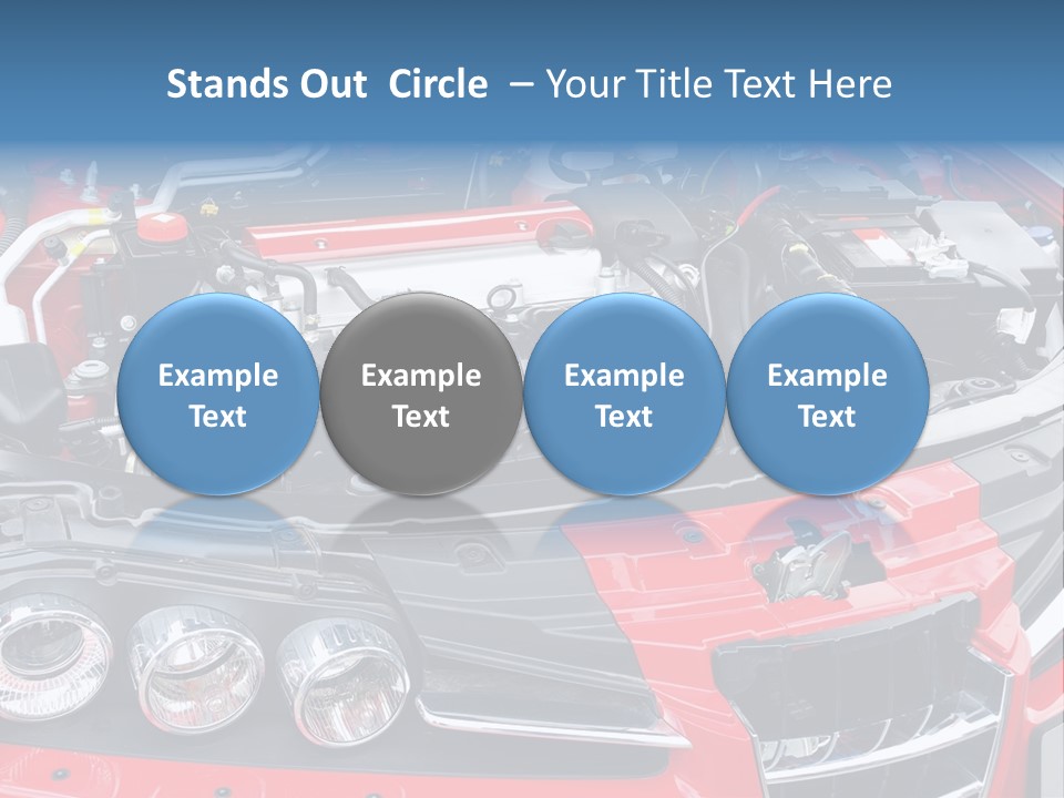 Power Iron Automobile PowerPoint Template
