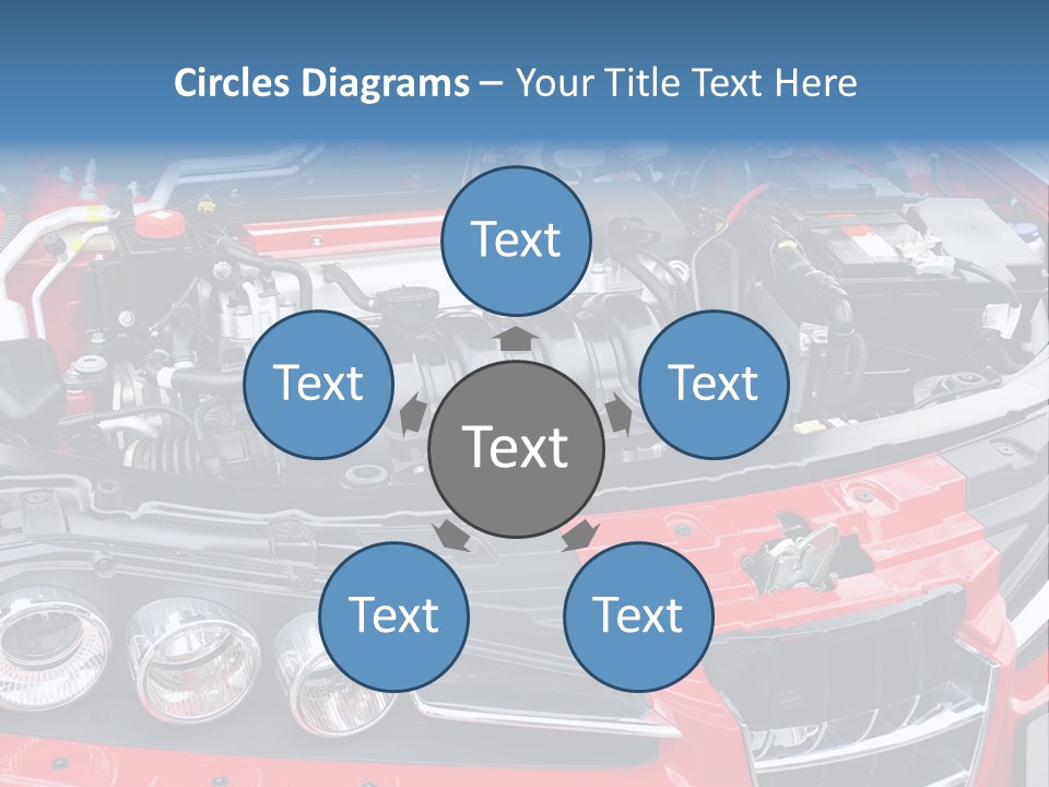 Power Iron Automobile PowerPoint Template