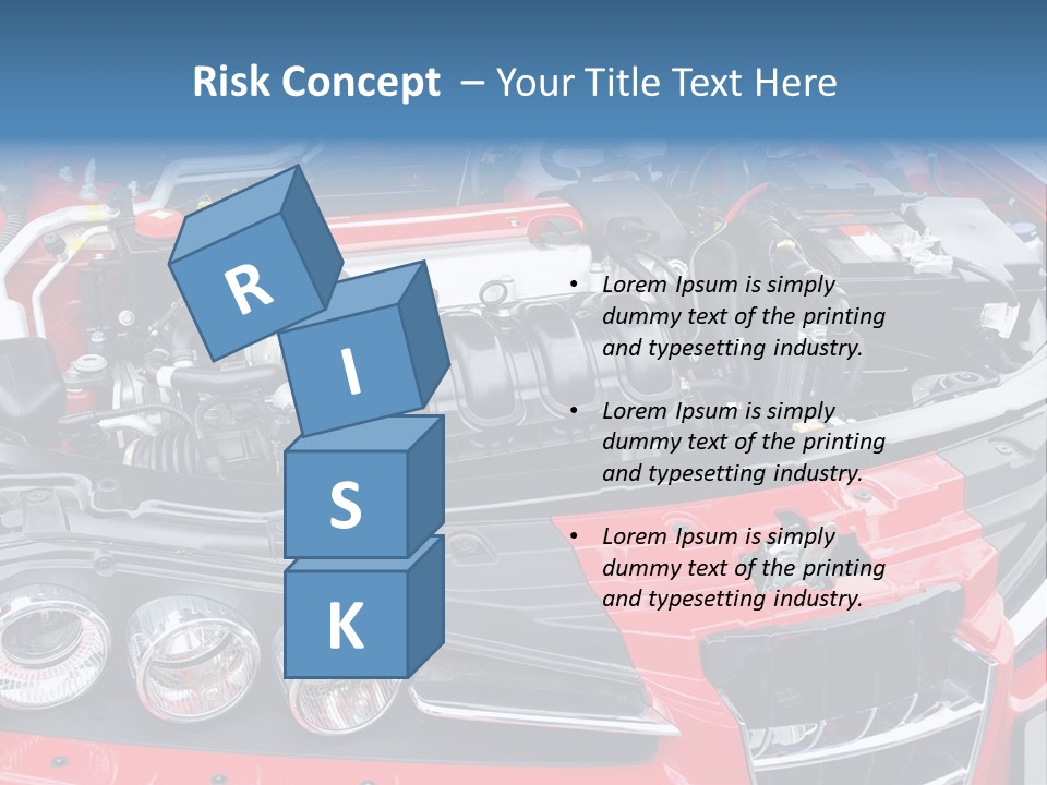 Power Iron Automobile PowerPoint Template