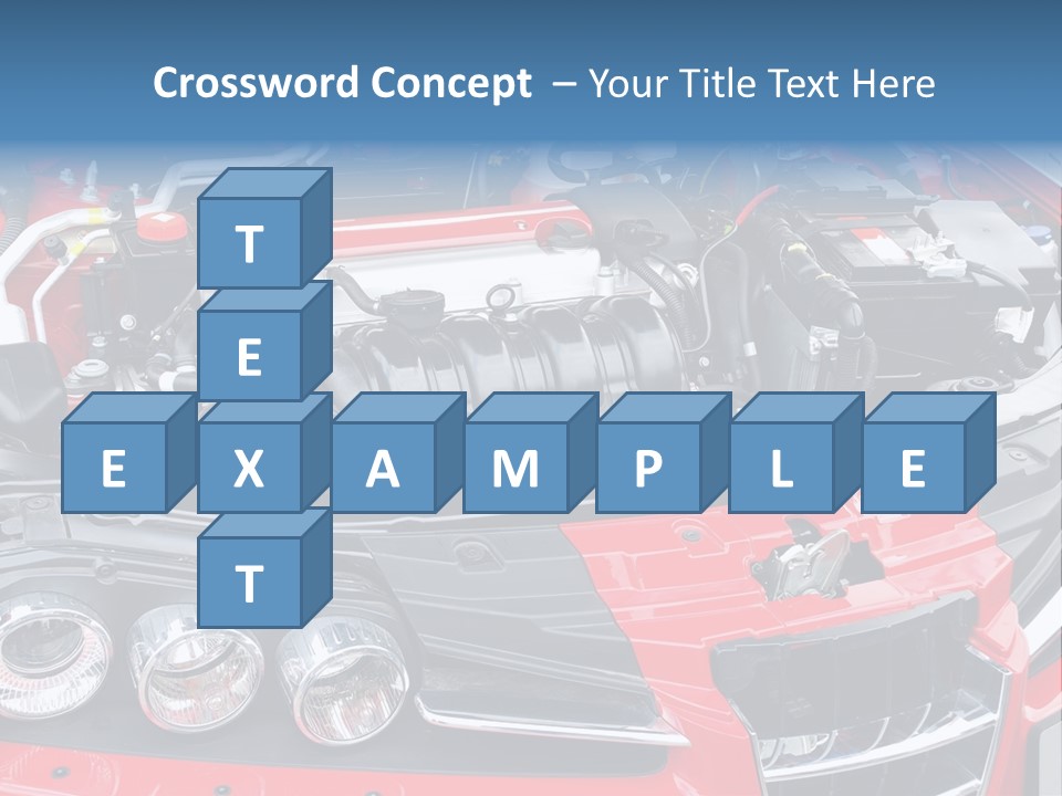 Power Iron Automobile PowerPoint Template