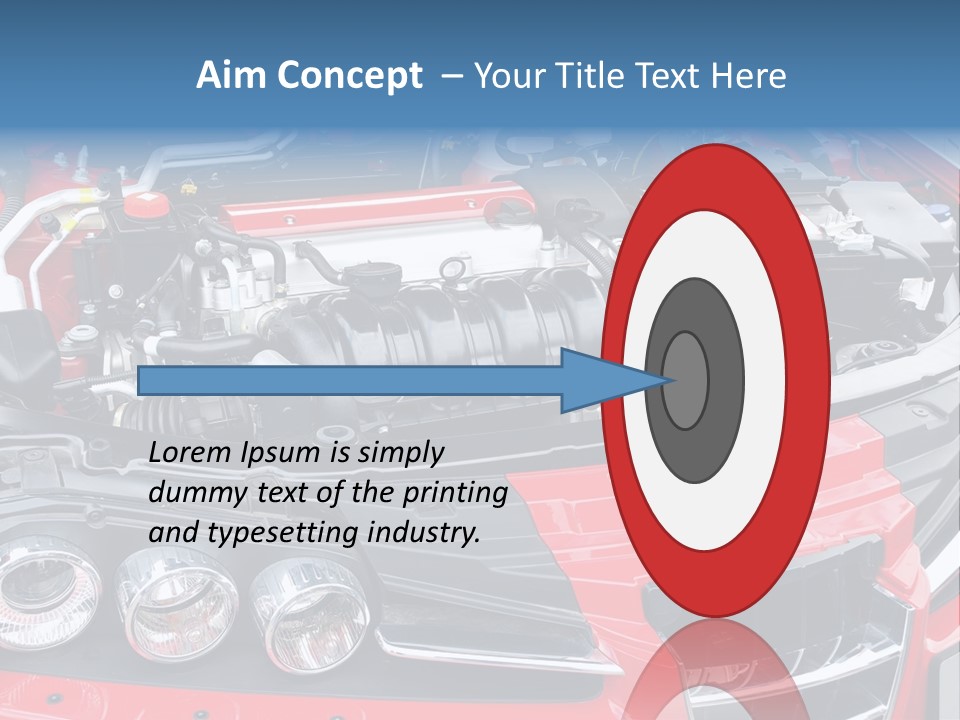 Power Iron Automobile PowerPoint Template