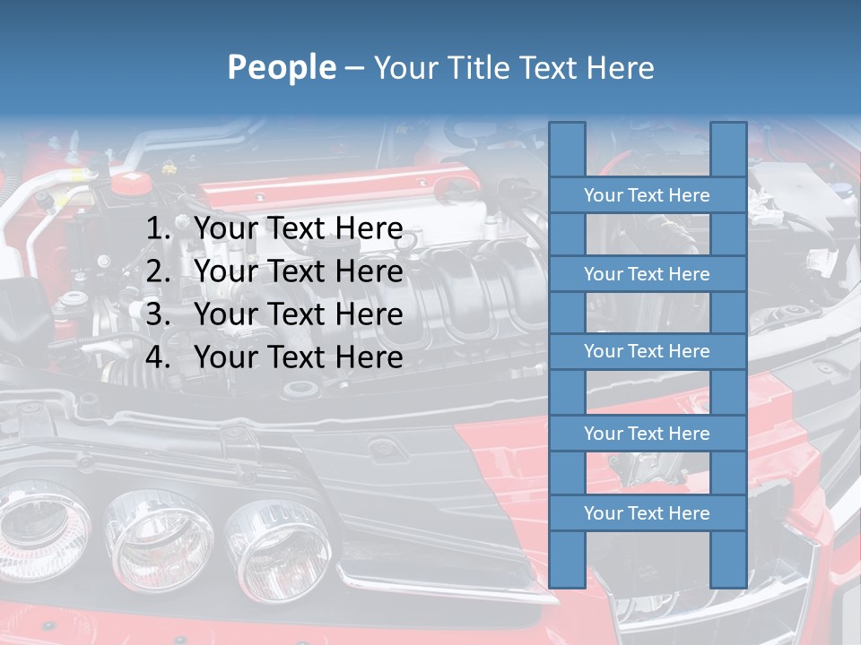 Power Iron Automobile PowerPoint Template