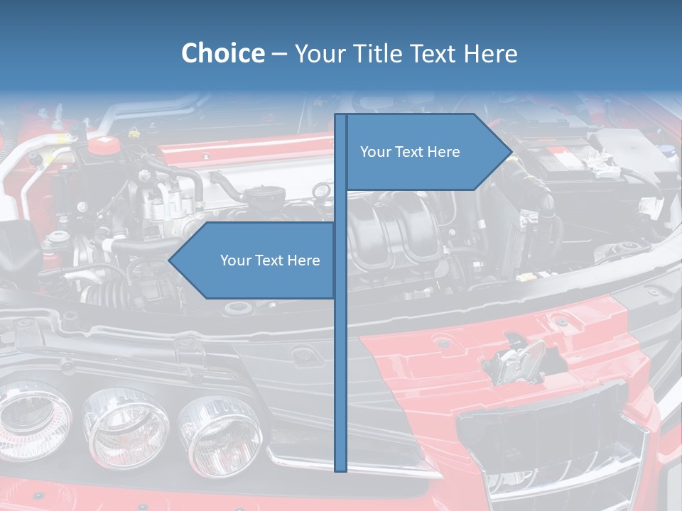 Power Iron Automobile PowerPoint Template