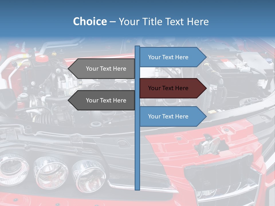 Power Iron Automobile PowerPoint Template