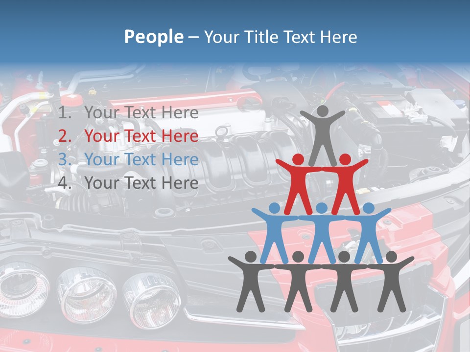 Power Iron Automobile PowerPoint Template