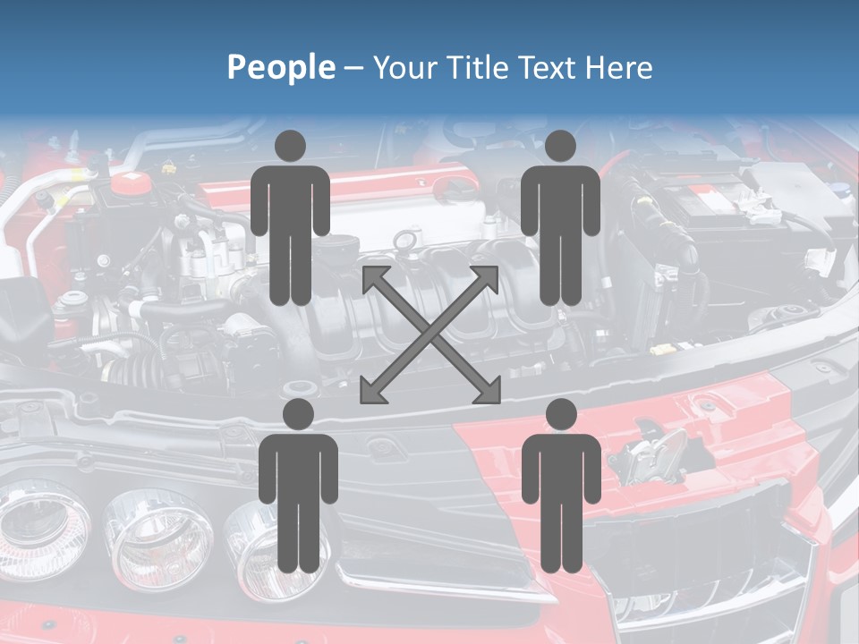 Power Iron Automobile PowerPoint Template
